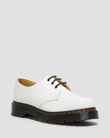 Zapatos Oxford Dr Martens 1461 Bex Smooth Cuero Mujer Blancos | MX 44XYU